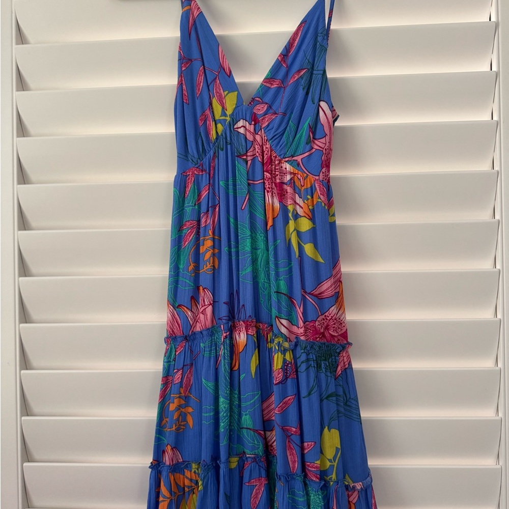 NWOT ILLA ILLA Blue Floral Mini Dress